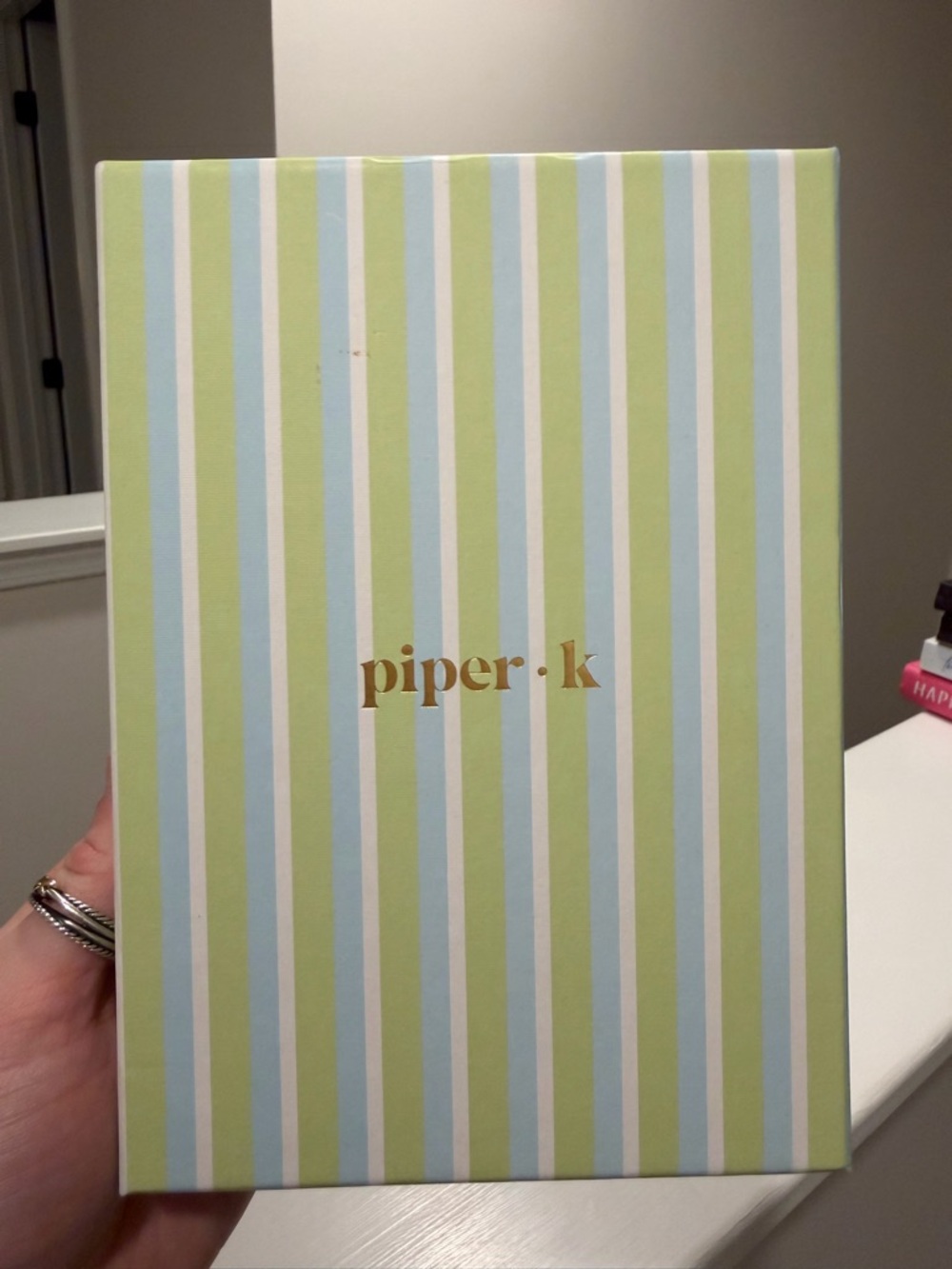 Piper Blue Braided 17" Bag Charm with Silver Accents - Picture 4 of 4
